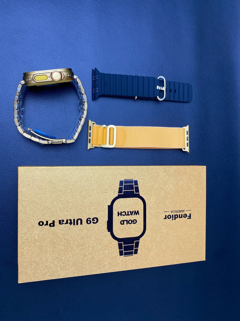 Smartwatch G9 Ultra Pro + 3 Bands – 49mm