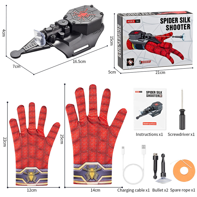 Toys - Unleash Your Superpowers with the Electric Web Shooter Gloves!