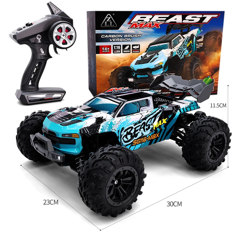 Toys - ZLL SG116 MAX 1:16 4WD RC Drift Car – High Speed (40/80 km/h) with LED Headlights