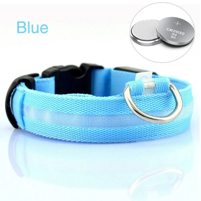 Dog LuminousCollar Anti-lost Glowing  LED Light Pet Collar Collar For Small Medium Large Dogs Collars Leads Safety Necklace