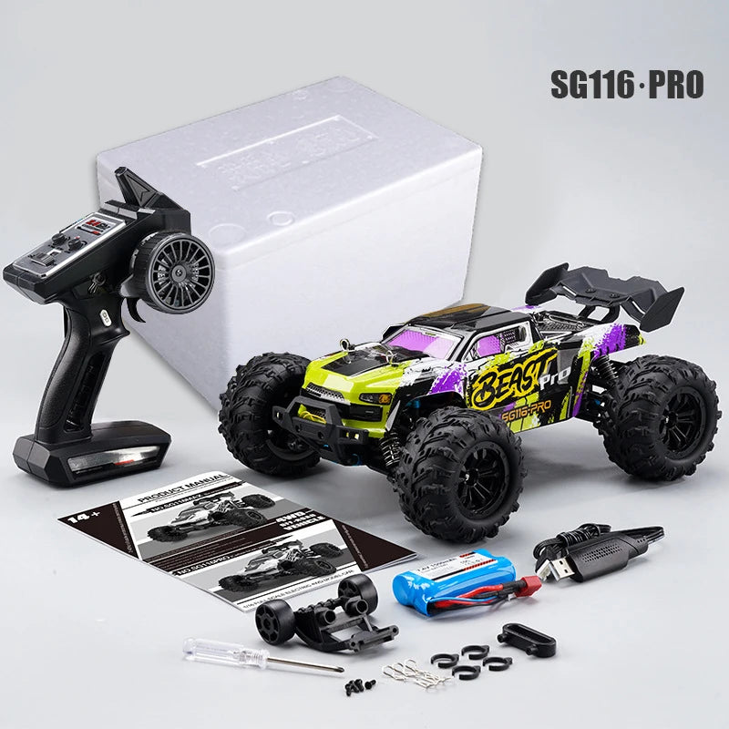 Toys - ZLL SG116 MAX 1:16 4WD RC Drift Car – High Speed (40/80 km/h) with LED Headlights