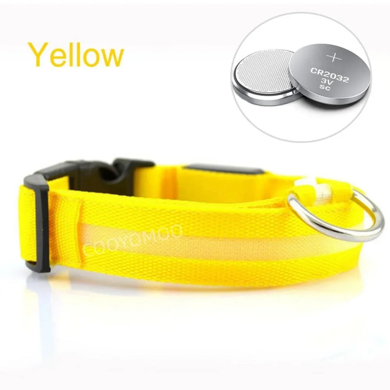 Dog LuminousCollar Anti-lost Glowing  LED Light Pet Collar Collar For Small Medium Large Dogs Collars Leads Safety Necklace