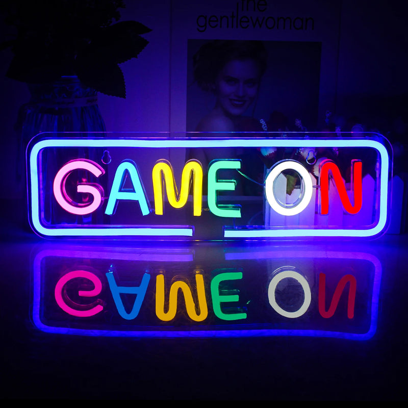 Gaming Zone Neon LED Sign – USB Powered Wall Decor, Multicolor Game Neon Lights for Game Room, Bedroom, and Gamer Gifts