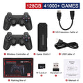 "256GB 58.000 Games GD10 Plus Game Stick – 4K HD Video Game Console with 2.4G Double Wireless Controllers, Compatible with N64/PSP/PS1/GBA"