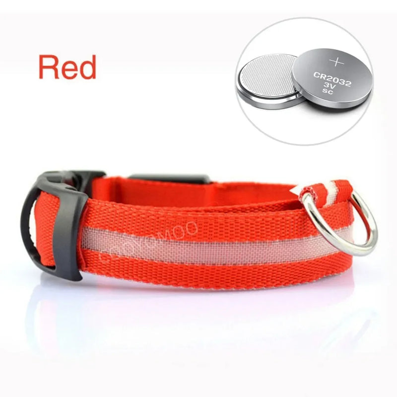 Dog LuminousCollar Anti-lost Glowing  LED Light Pet Collar Collar For Small Medium Large Dogs Collars Leads Safety Necklace